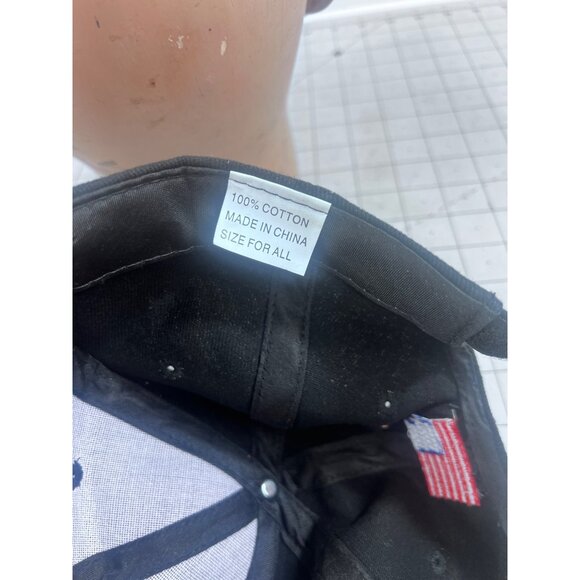 NRA Black Baseball Cap Yellow Embroidered Logo & Adjustable Strap vintage? - Picture 5 of 6